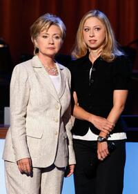 Hillary Rodham Clinton and Chelsea Clinton at the 2008 Democratic National Convention.