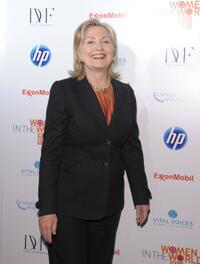 Hillary Rodham Clinton at the "Women In The World: Stories and Solutions" global summit.