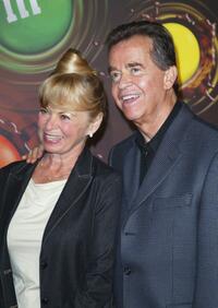 Dick Clark and wife Kari Wigton at the The M&M's Brand City party.