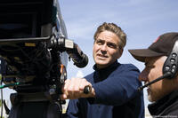 George Clooney on the set of "Leatherheads."