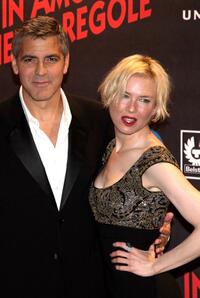 George Clooney and Renee Zellweger at the premiere of "Leatherheads."