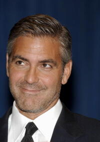 George Clooney at a bill signing for California Assembly Bill 2941.