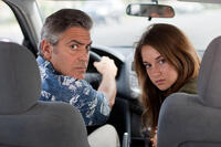 George Clooney as Matt King and Shailene Woodley as Alexandra in "The Descendants."