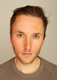 Joshua Close at the portrait studio of Tribeca Film Festival 2012.