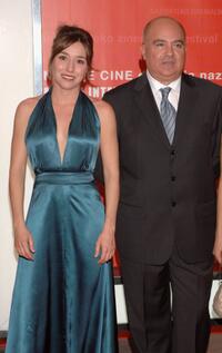 Lola Duenas and Agustin Almodovar at the opening Ceremony of 54th San Sebastian Film Festival.