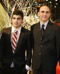Oshri Cohen and Joseph Cedar at the awards ceremony during the 57th Berlinale International Film Festival.