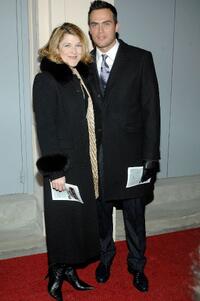 Victoria Clark and Cheyenne Jackson at the opening night of "Guys & Dolls."