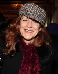 Victoria Clark at the Broadway opening night of "November."