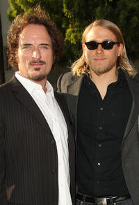 Kim Coates and Charlie Hunnam at the season two premiere of "Sons of Anarchy" in California.