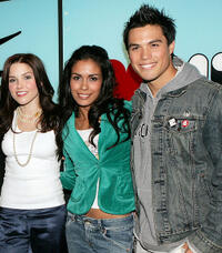 Sophia Bush, Daniella Alonso and James Lafferty at the MTV's Total Request Live in New York.