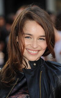 Emilia Clarke at the premiere of "Fast Girls."