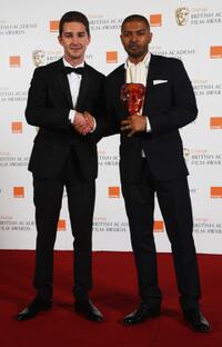 Shia LaBeouf and Noel Clarke at the Orange British Academy Film Awards.