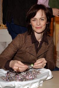 Sarah Clarke at the Jimmy Choo annual Oscar Collection Preview and Tea.