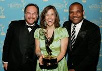 Jim Martin, Nadine Zylstra and Kevin Clash at the 34th Annual Daytime Creative Arts and Entertainment Emmy Awards.