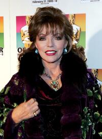 Joan Collins at the official New York celebration of the Academy Awards.