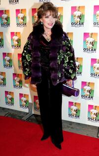Joan Collins at the official New York celebration of the Academy Awards.