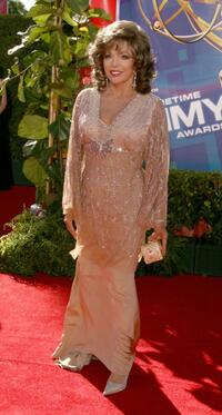 Joan Collins at the 58th Annual Primetime Emmy Awards.