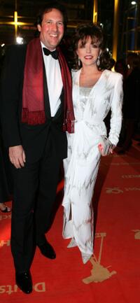 Joan Collins and her husband Percy Gibson at the Goldene Kamera Awards.