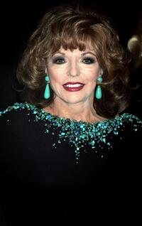 Joan Collins at the Museum of Modern Art reception.
