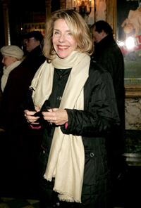 Jill Clayburgh at the play opening night of "A Touch of the Poet".