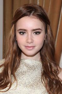 Lily Collins at the 17th Annual Multicultural Motion Picture Association student filmmaker Oscar luncheon.