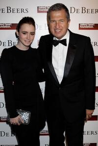 Lily Collins and Mario Testino at the Love Ball London.