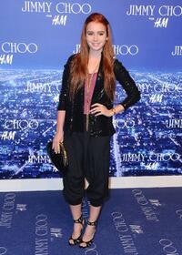 Lily Collins at the Jimmy Choo for H&M Collection private event.