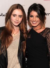 Lily Collins and Shenae Grimes at the benefit for St. Jude Children's Hospital hosted by Shenae Grimes.