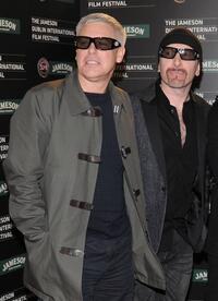 Adam Clayton and The Edge at the European premiere of "U2 3D."