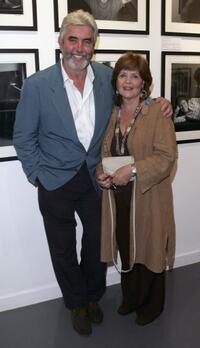 Pauline Collins and John Alderton at the private view for 'Off Stage: The RADA Centenary Portraits'.