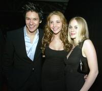 Oliver James, Amanda Bynes and Christina Cole at the after party of the premiere of "What A Girl Wants."