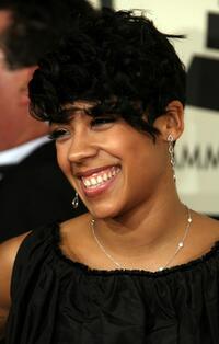Keyshia Cole at the 50th Annual Grammy Awards.