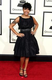 Keyshia Cole at the 50th Annual Grammy Awards.