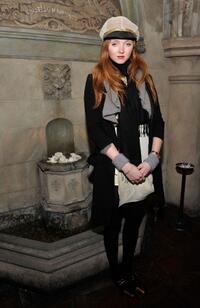 Lily Cole at the Roland Mouret's Rainbow Collection launch for NET-A-PORTER.