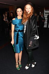 Livia Giuggioli and Lily Cole at the UK premiere of "A Single Man."