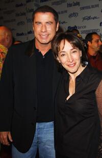 John Travolta and Didi Conn at the Celebration of Paramount Studio's 90th Anniversary.