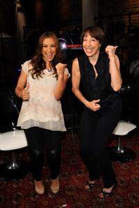 Allison Hagendorf and Didi Conn at the "Fuse Top 20 Countdown."