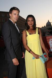 Andrew Buchan and Shelley Conn at the Roma Fiction Fest 2008.