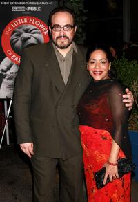 David Zayas and Liza Colon-Zayas at the opening night party celebrating the world premiere of "The Little Flower of East Orange."