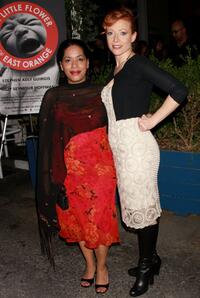 Liza Colon-Zayas and Elizabeth Canavan at the premiere of "The Little Flower of East Orange."