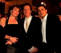 Geoffrey Rush, his wife and Vince Colosimo at the AFI Awards.