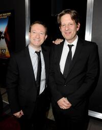 Writer Simon Beaufoy and Christian Colson at the premiere of "127 Hours."