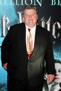 Robbie Coltrane at the premiere of "Harry Potter And The Order Of The Phoenix".