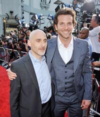 Jeff Robinov and Bradley Cooper at the premiere of "Hangover."