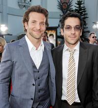 Bradley Cooper and Todd Phillips at the premiere of "Hangover."