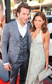 Bradley Cooper and Eva Mendes at the premiere of "Hangover."