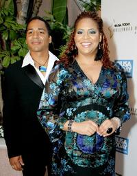 Scotch Ellis Loring and Kim Coles at the celebration honoring Geena Davis as this year's Hollywood Hero.