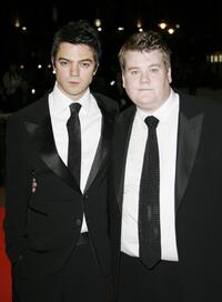 Dominic Cooper and James Corden at the UK film premiere of "The History Boys."