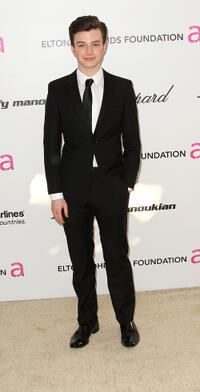 Chris Colfer at the 19th Annual Elton John AIDS Foundation's Oscar Viewing party in California.