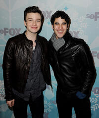 Chris Colfer and Darren Criss at the Fox All-Star party in California.